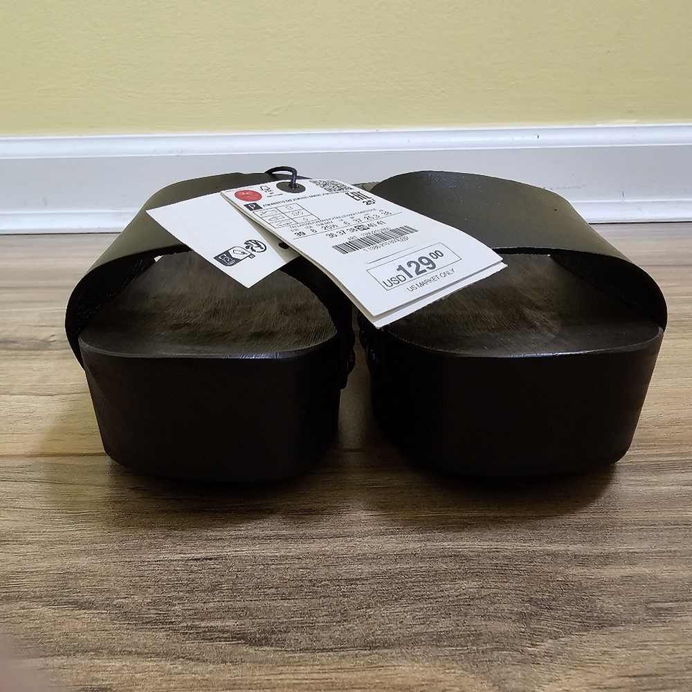 ZARA LEATHER SANDALS LIMITED EDITION, US 8 - Picture 3 of 12